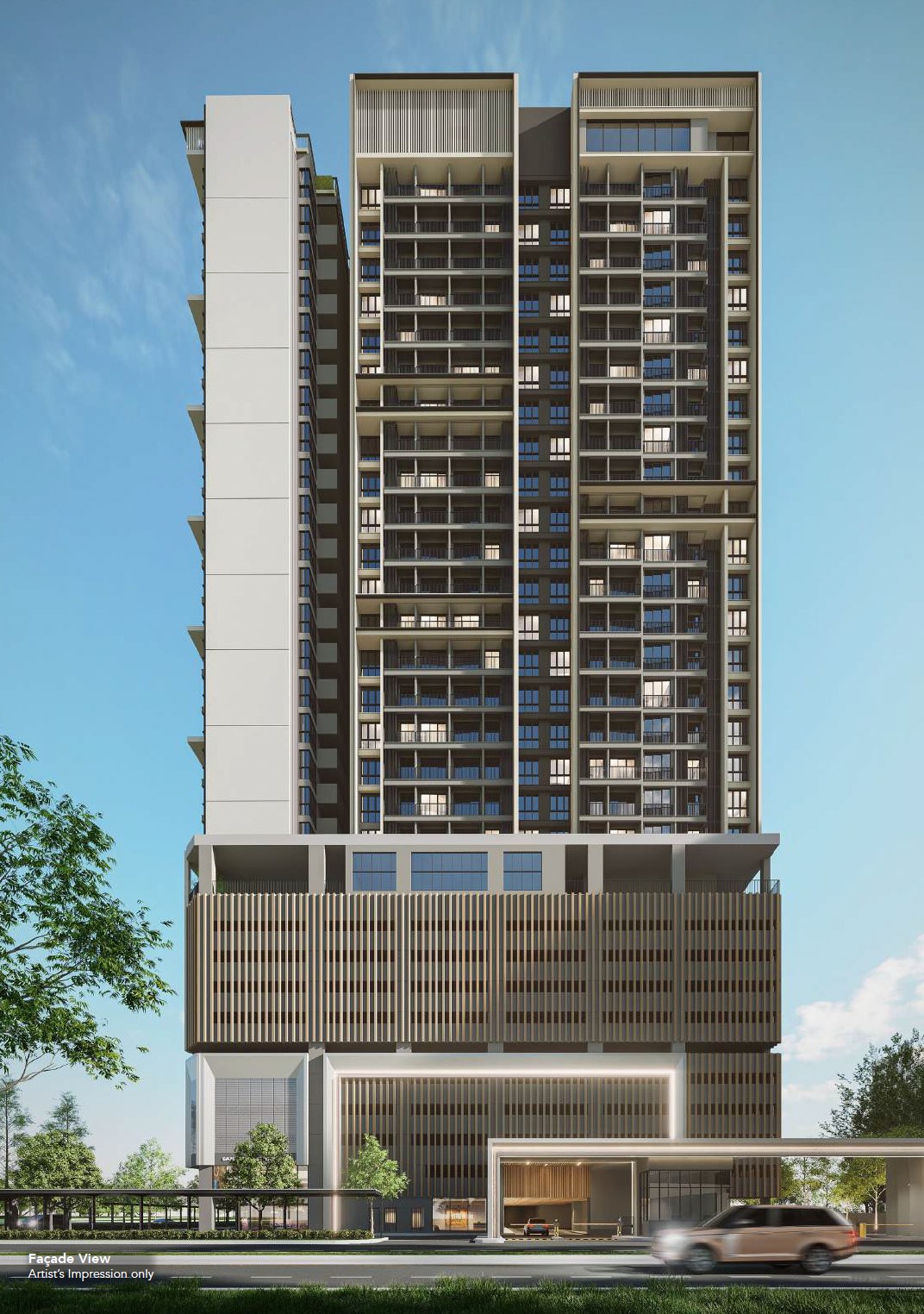 Amara Residences @ Ara Damansara facade, artist impression