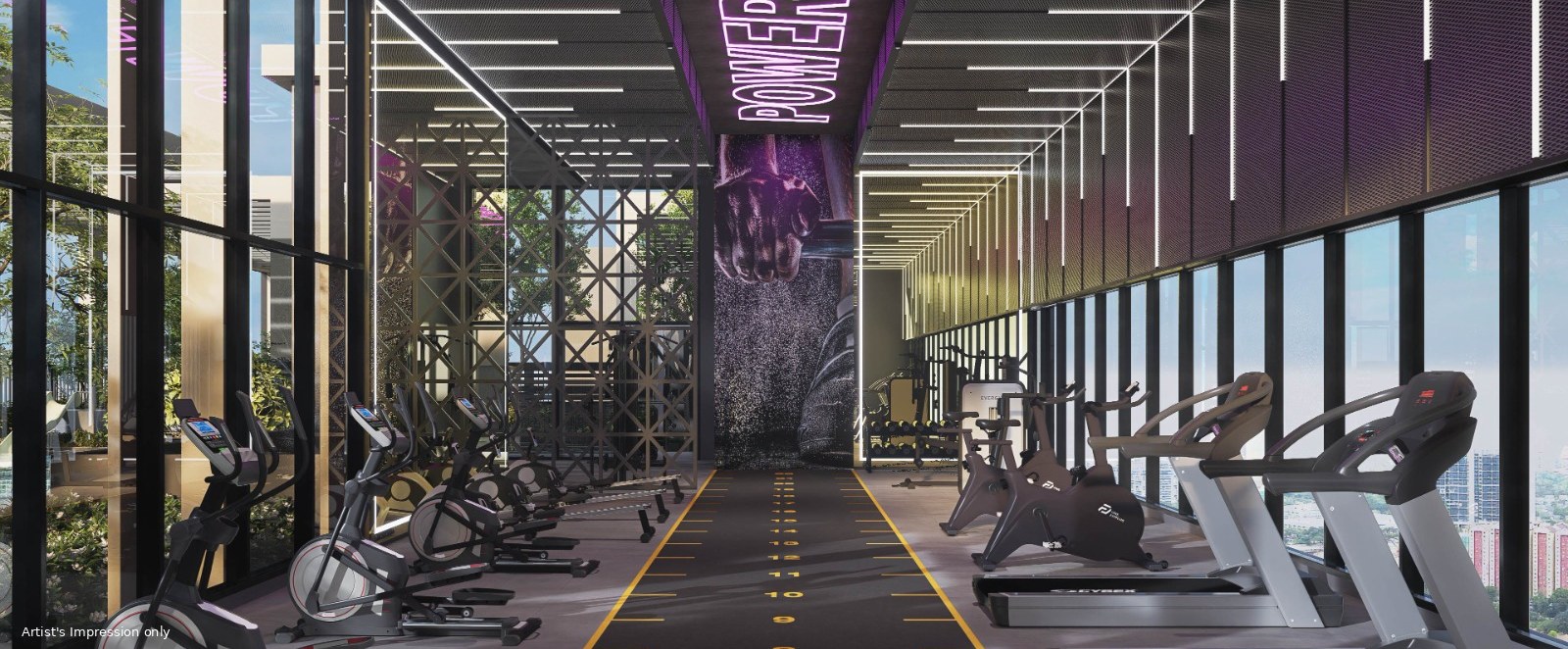 Sky Gymnasium, Amara Residences @ Ara Damansara, artist impression