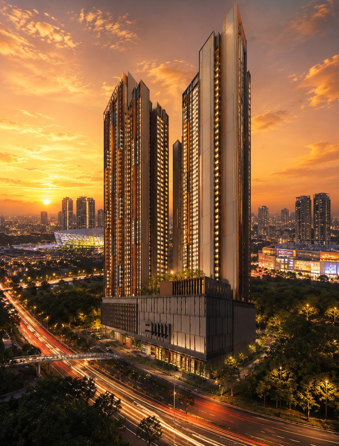 The Vividz @ Bukit Jalil facade, artist impression