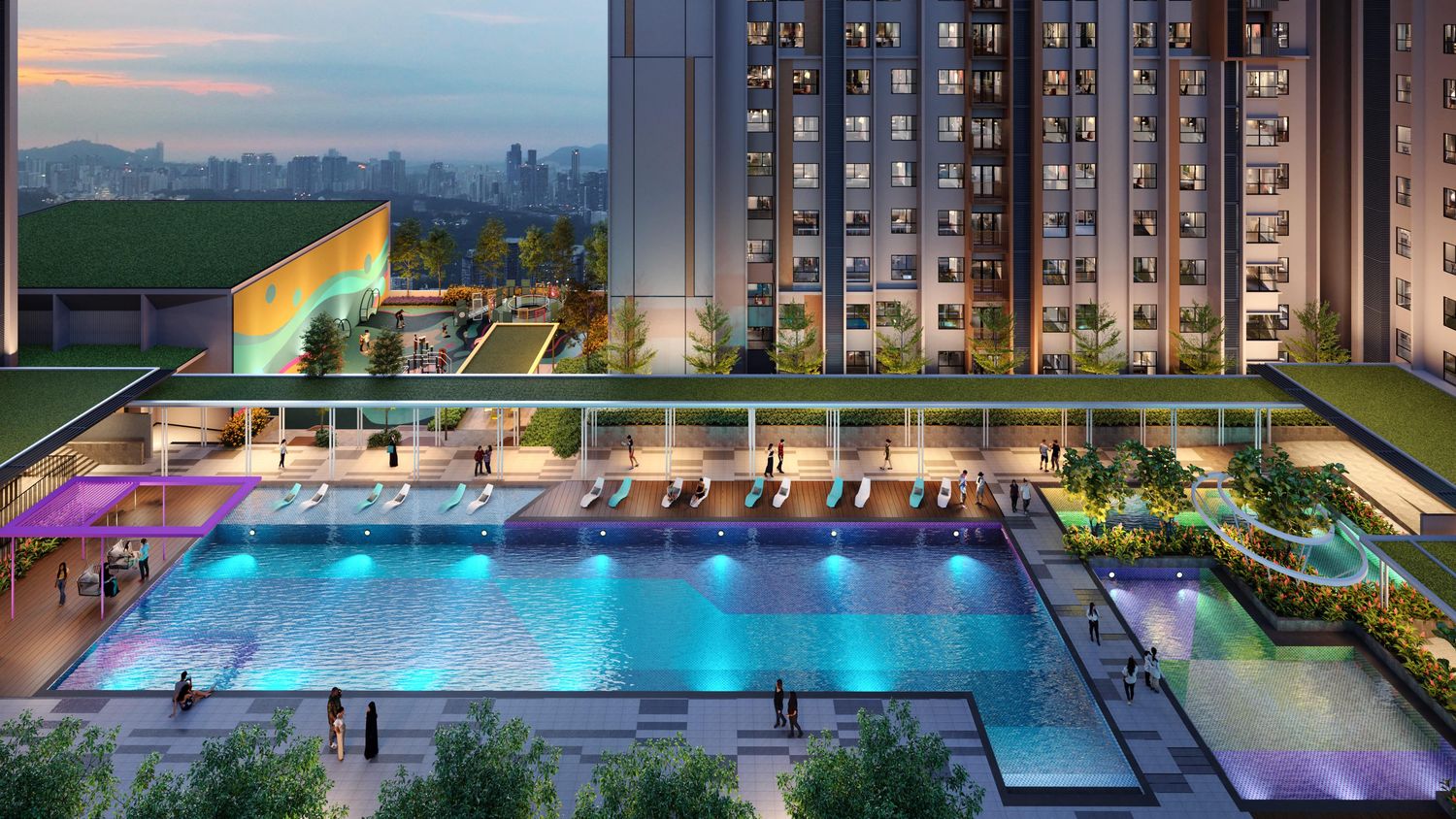 Vividz Pool, The Vividz @ Bukit Jalil, artist impression